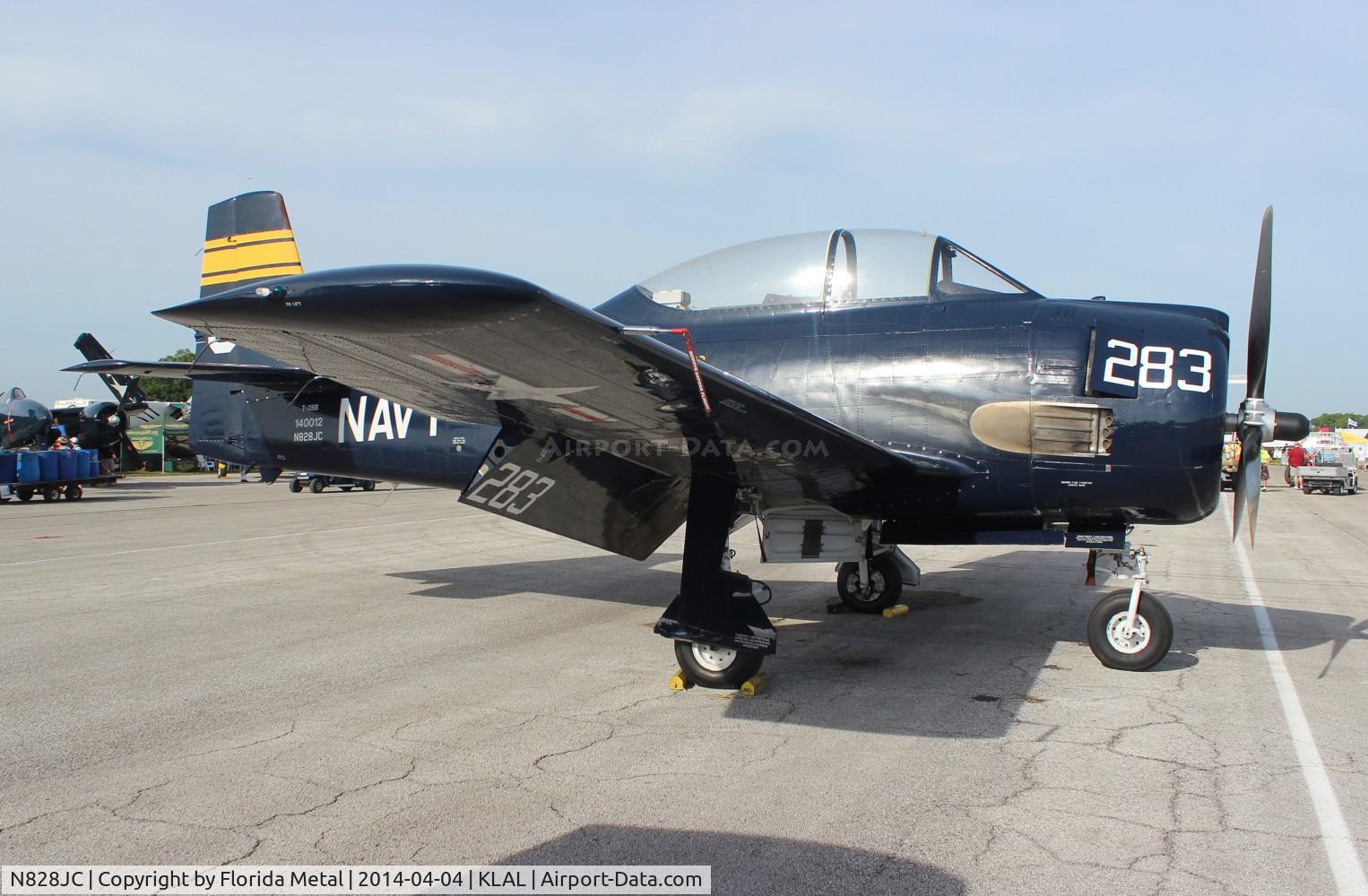 N828JC, 1955 North American T-28B Trojan C/N 219-11, SNF LAL 2014