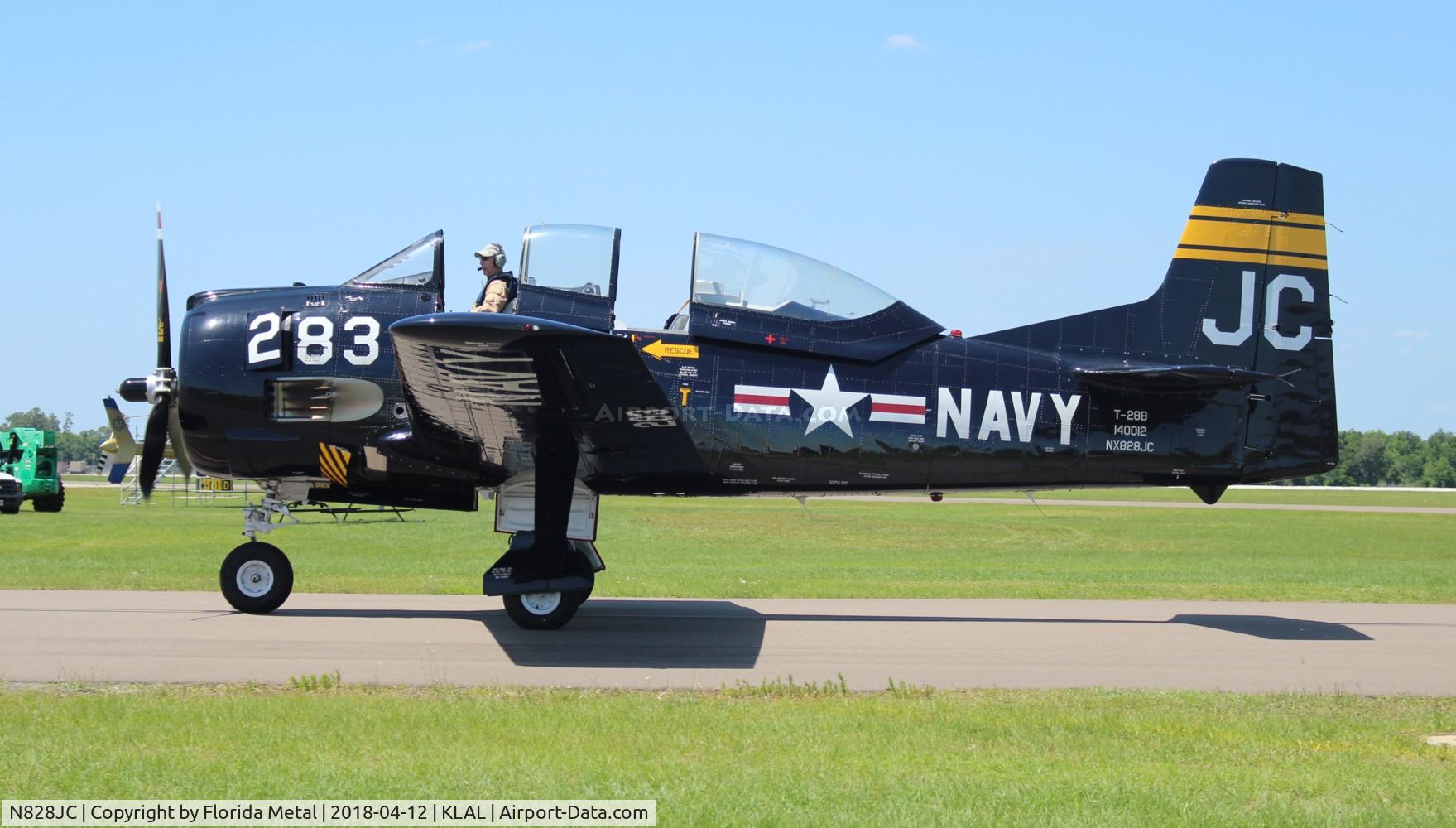 N828JC, 1955 North American T-28B Trojan C/N 219-11, SNF LAL 2018