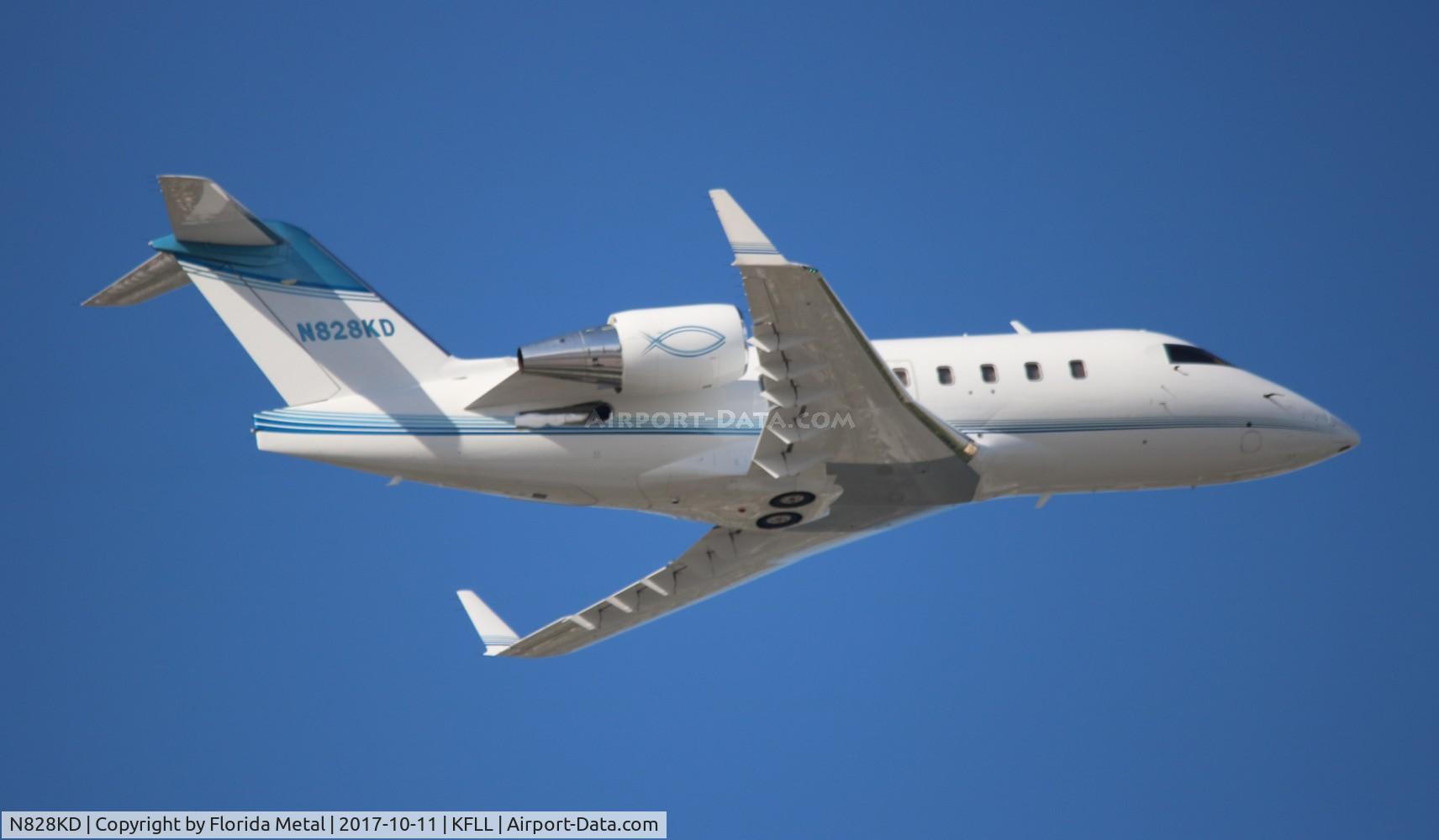 N828KD, 2004 Bombardier Challenger 604 (CL-600-2B16) C/N 5584, FLL Spotting 2017