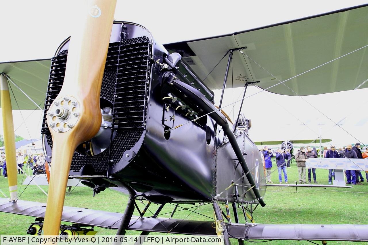 F-AYBF, Bristol F.2B Fighter C/N C794, Bristol F.2B Fighter, engine close up view, La Ferté-Alais airfield (LFFQ) Airshow 2016