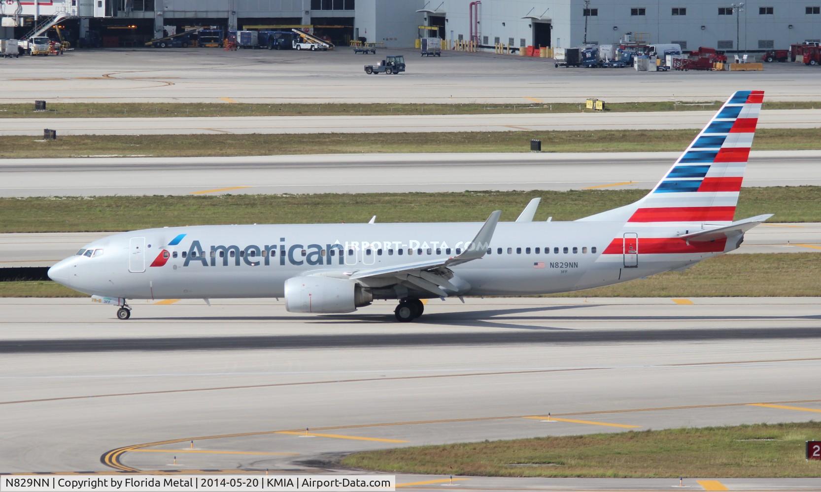 N829NN, 2010 Boeing 737-823 C/N 33210, MIA spotting 2014