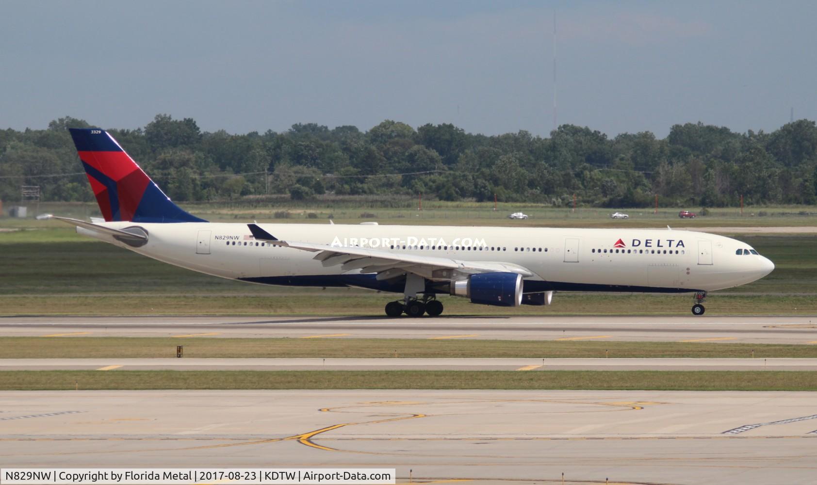 N829NW, 2016 Airbus A330-302 C/N 1721, DTW Spotting 2017