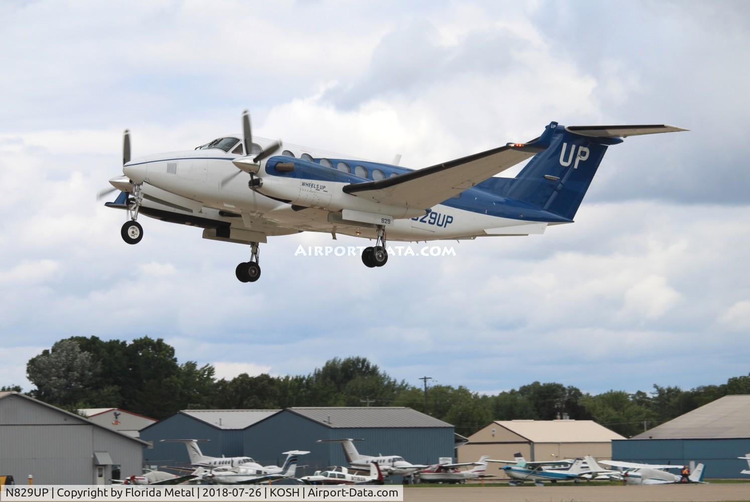 N829UP, 2014 Beechcraft B350i King Air C/N FL-933, EAA OSH 2018