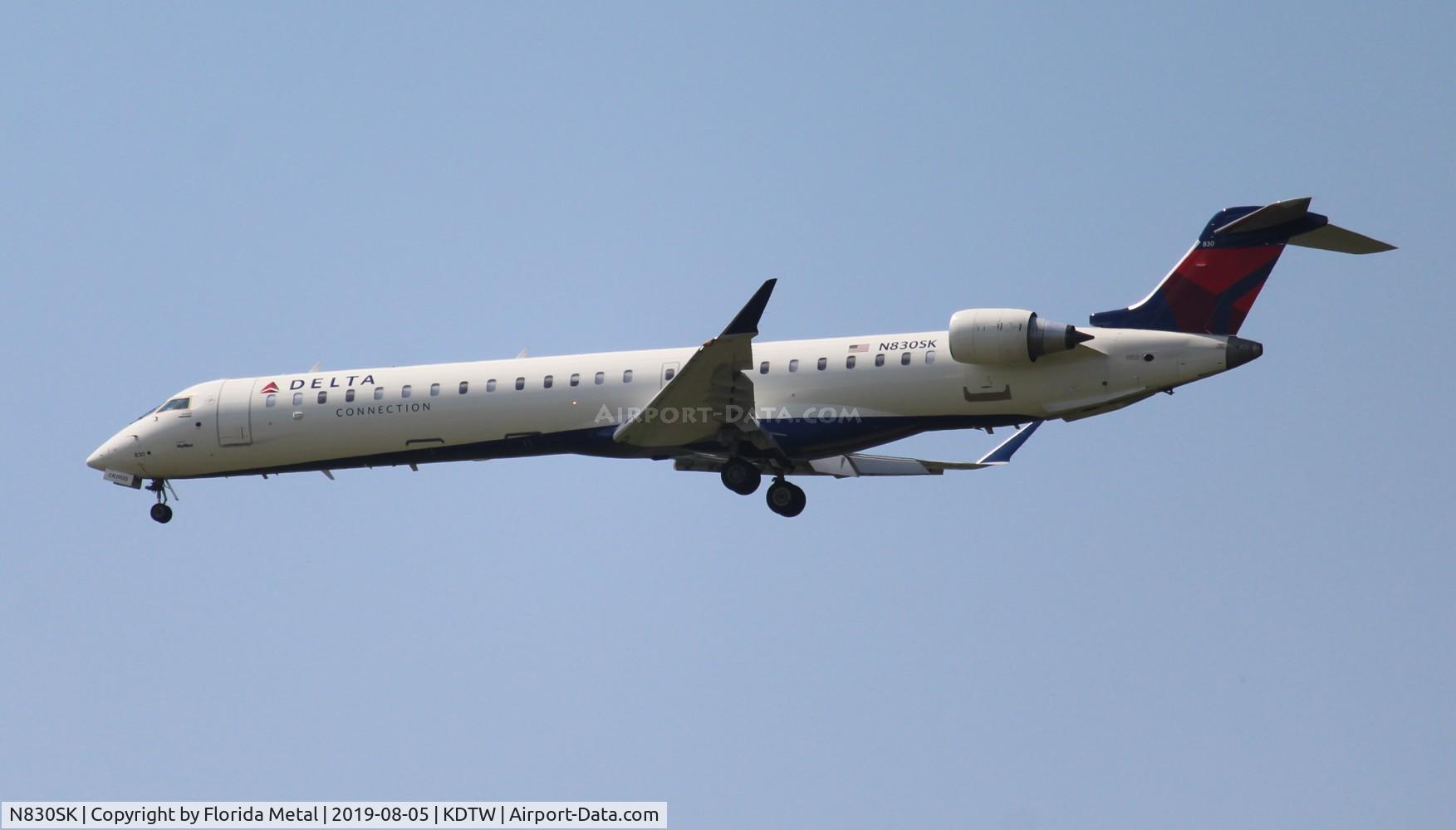 N830SK, 2018 Bombardier CRJ-900LR (CL-600-2D24) C/N 15453, DTW Spotting 2019