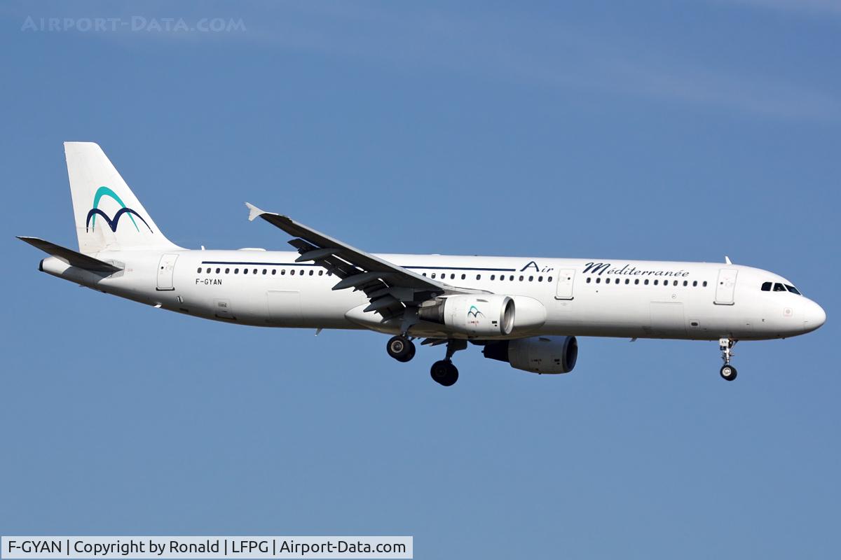 F-GYAN, 1995 Airbus A321-111 C/N 535, at cdg