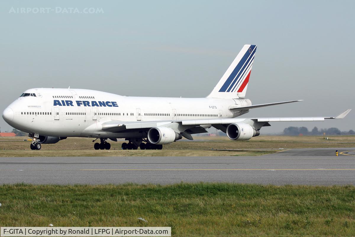 F-GITA, 1991 Boeing 747-428 C/N 24969, at cdg
