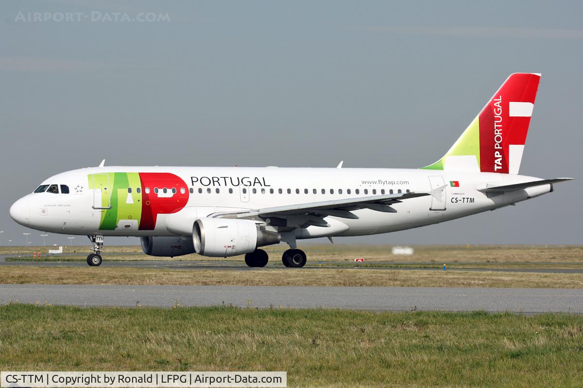CS-TTM, 1999 Airbus A319-111 C/N 1106, at cdg