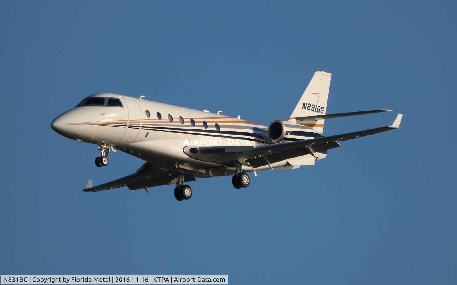 N831BG, 2018 Israel Aerospace Industries Gulfstream 200 C/N 226, TPA spotting 2016