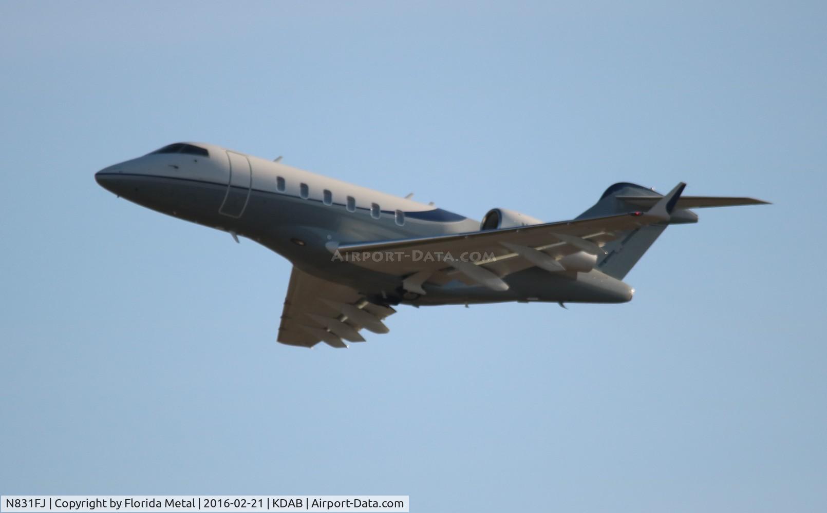 N831FJ, 2013 Bombardier Challenger 350 (BD-100-1A10) C/N 20425, DAB spotting 2016