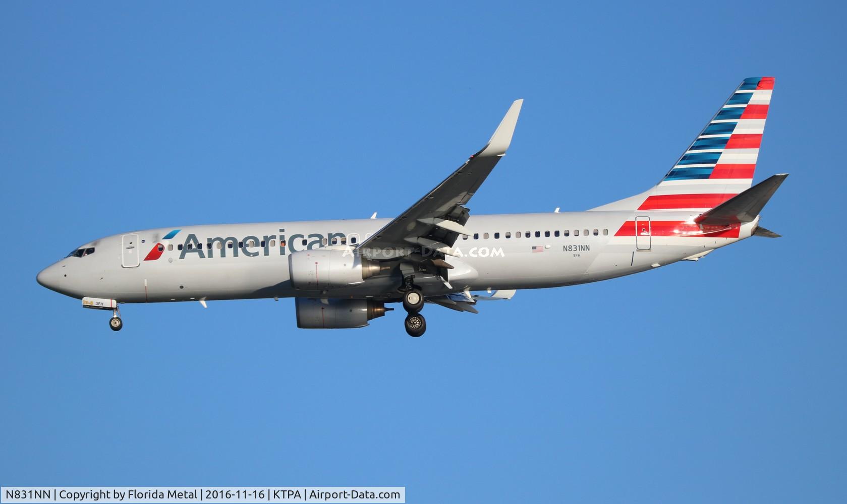 N831NN, 2010 Boeing 737-823 C/N 33211, TPA spotting 2016
