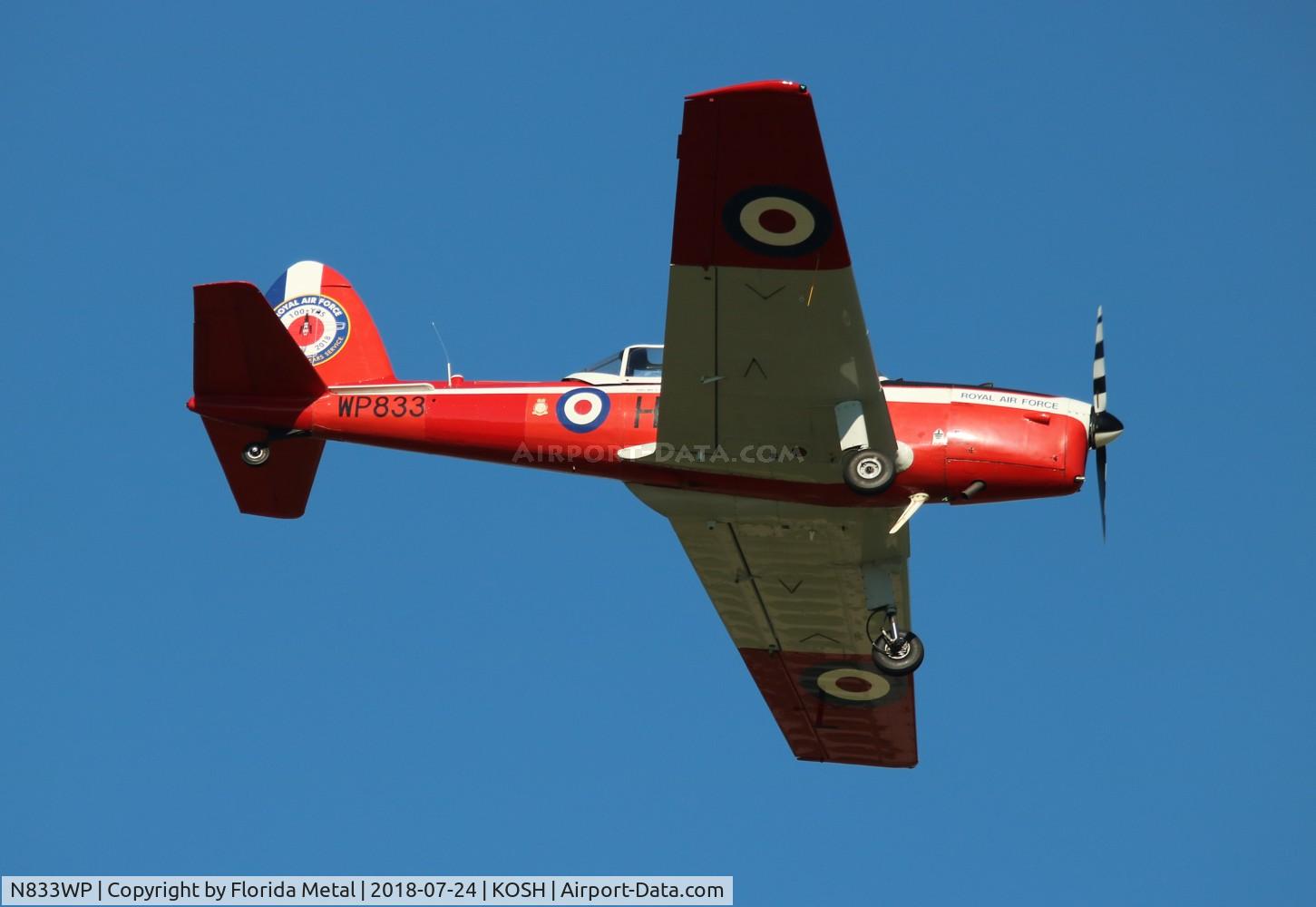 N833WP, 1952 De Havilland DHC-1 Chipmunk T.10 C/N C1/0714, EAA OSH 2018