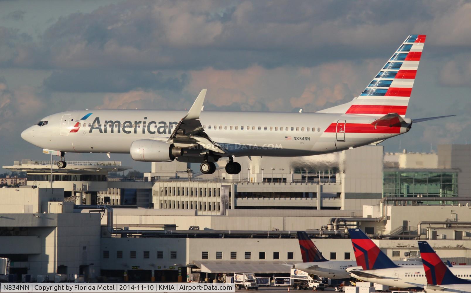 N834NN, 2010 Boeing 737-823 C/N 29576, MIA spotting 2014