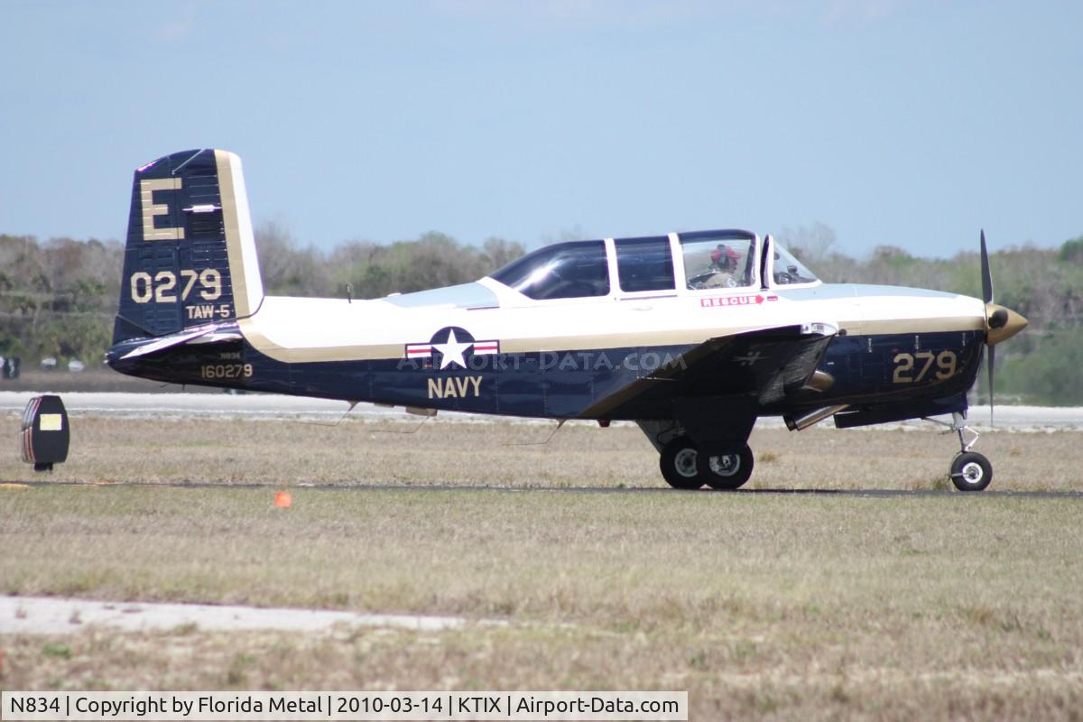 N834, 1952 Beech (CCF) T-34A Mentor (A45) C/N G-62, TICO 2010