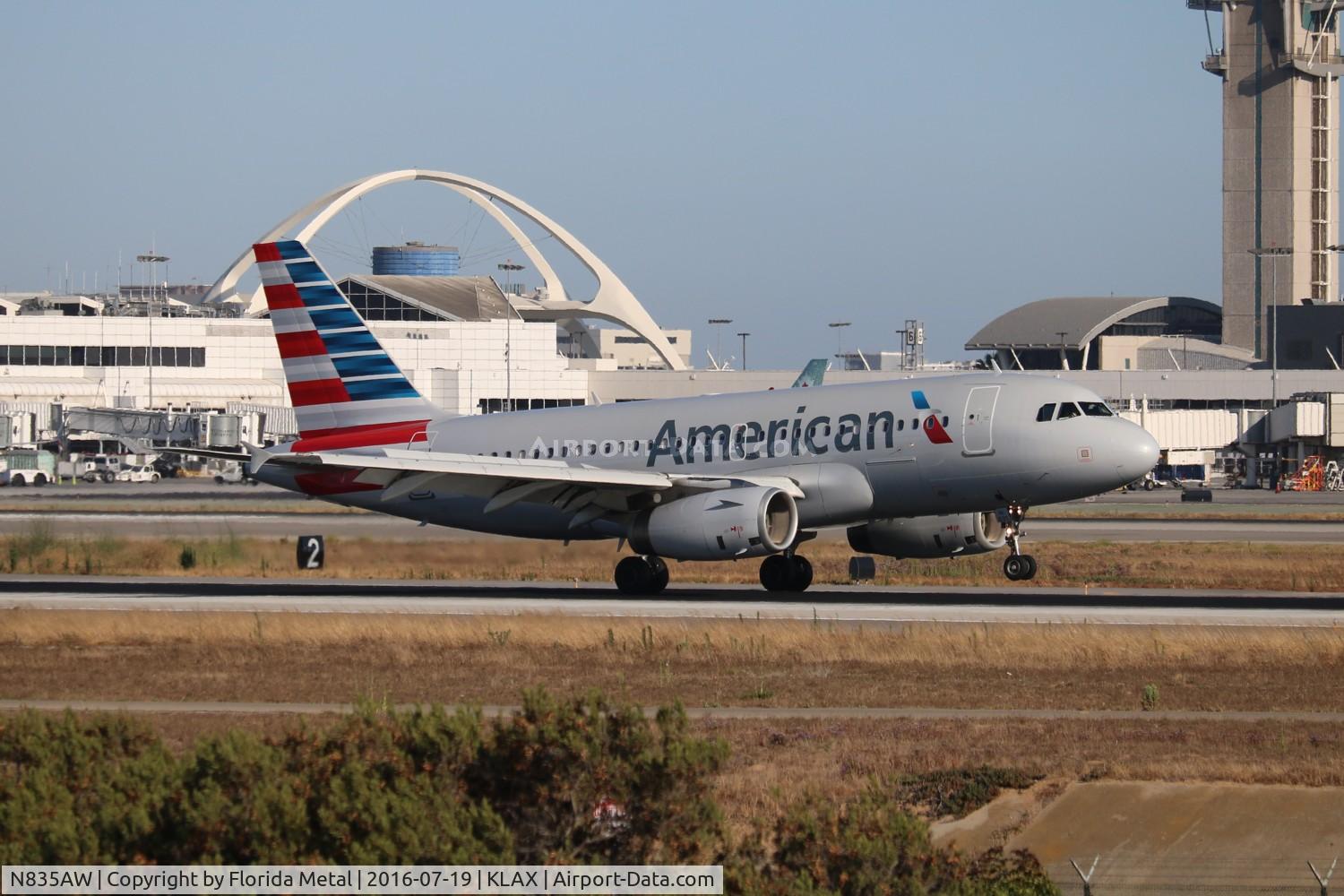 N835AW, 2005 Airbus A319-132 C/N 2458, LAX spotting 2016