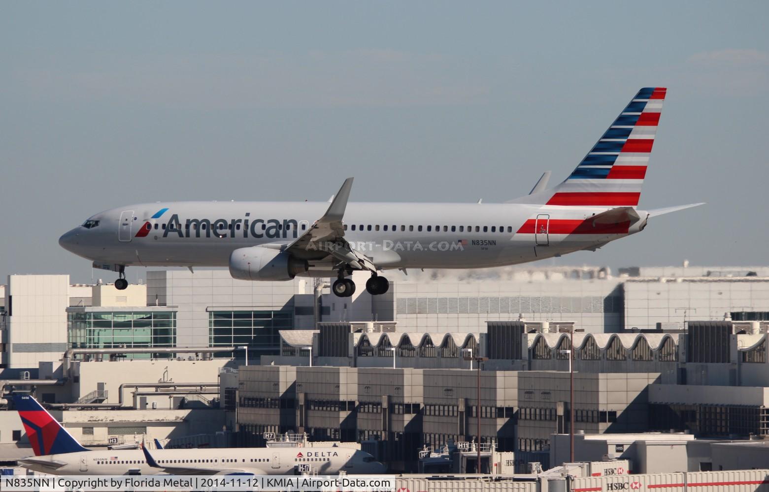N835NN, 2010 Boeing 737-823 C/N 29577, MIA spotting 2014