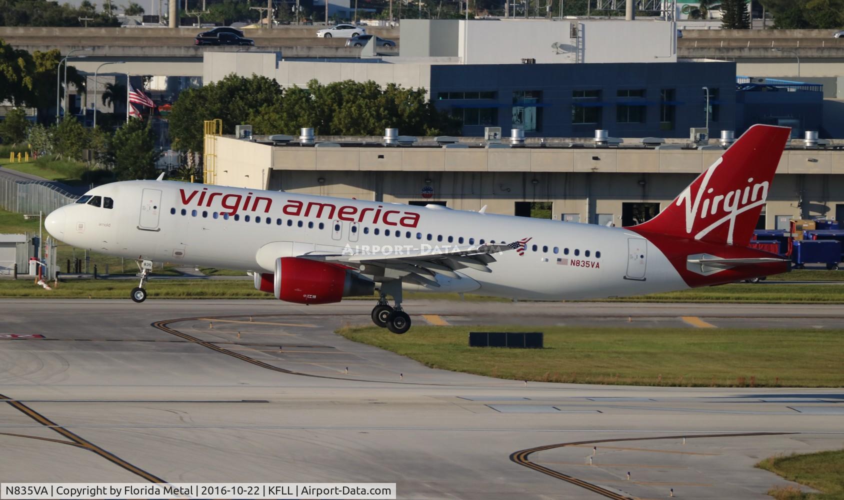 N835VA, 2010 Airbus A320-214 C/N 4448, FLL spotting 2016