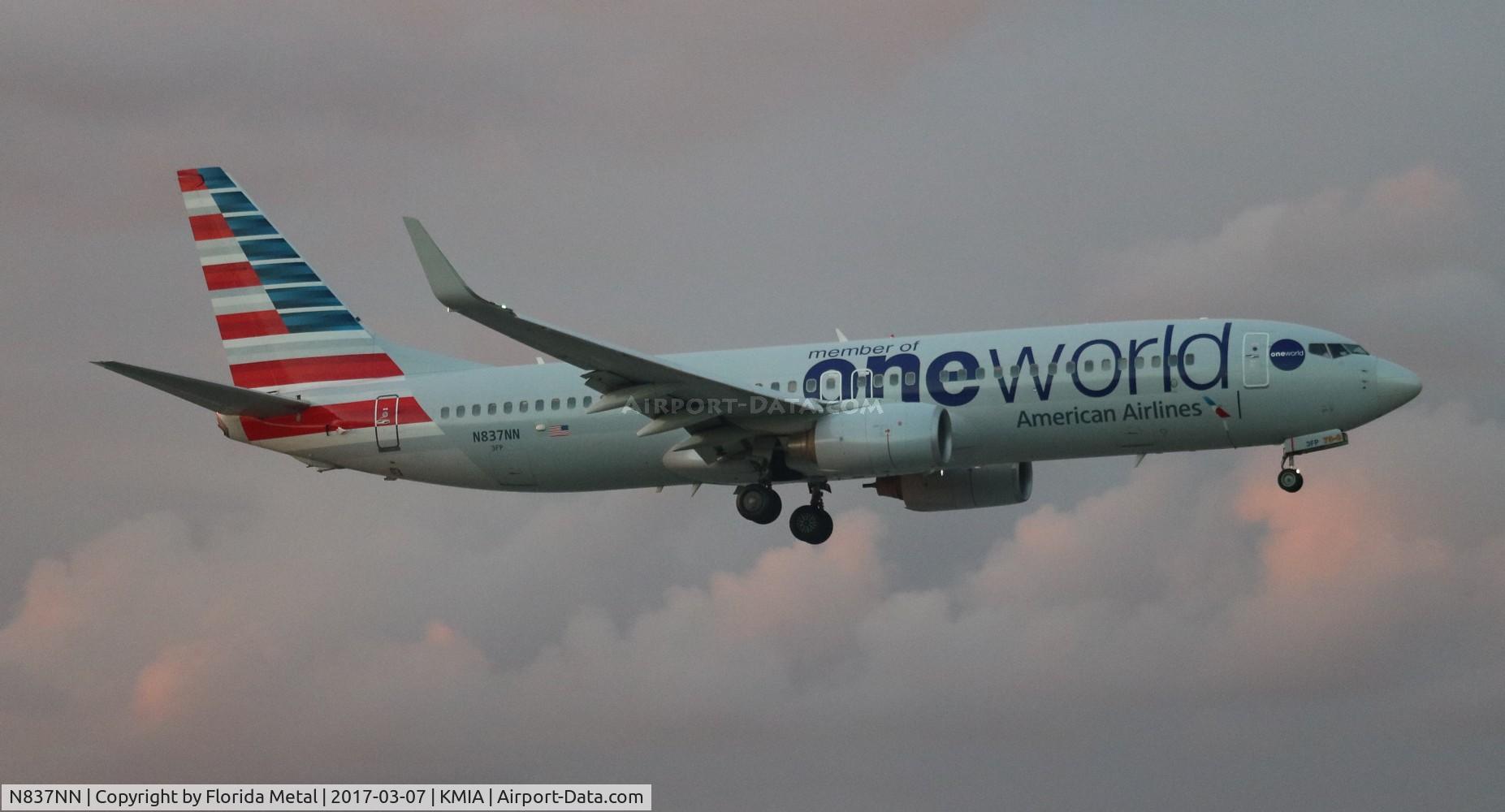 N837NN, 2010 Boeing 737-823 C/N 30908, MIA spotting 2017