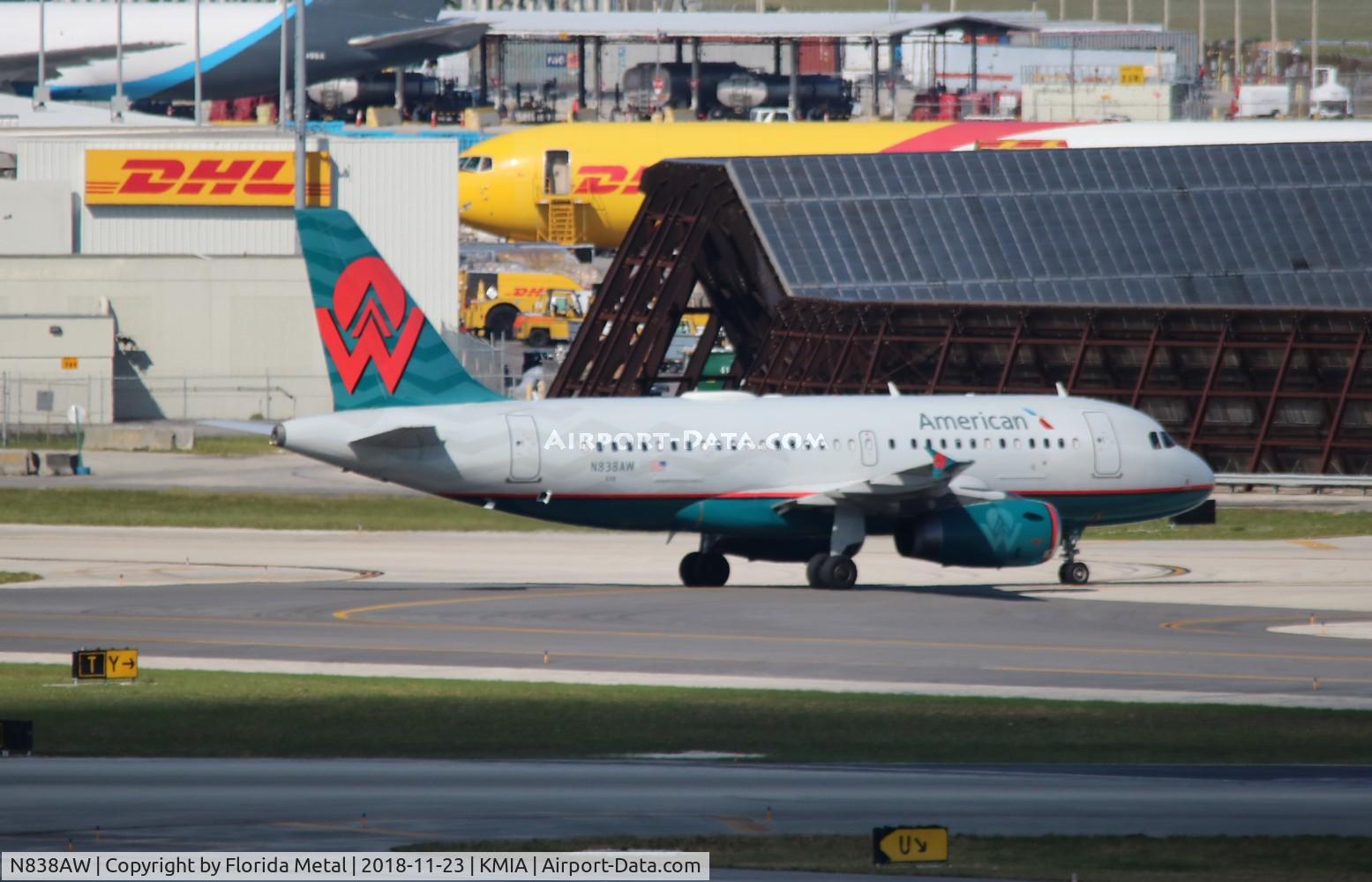 N838AW, 2005 Airbus A319-132 C/N 2615, MIA spotting 2018