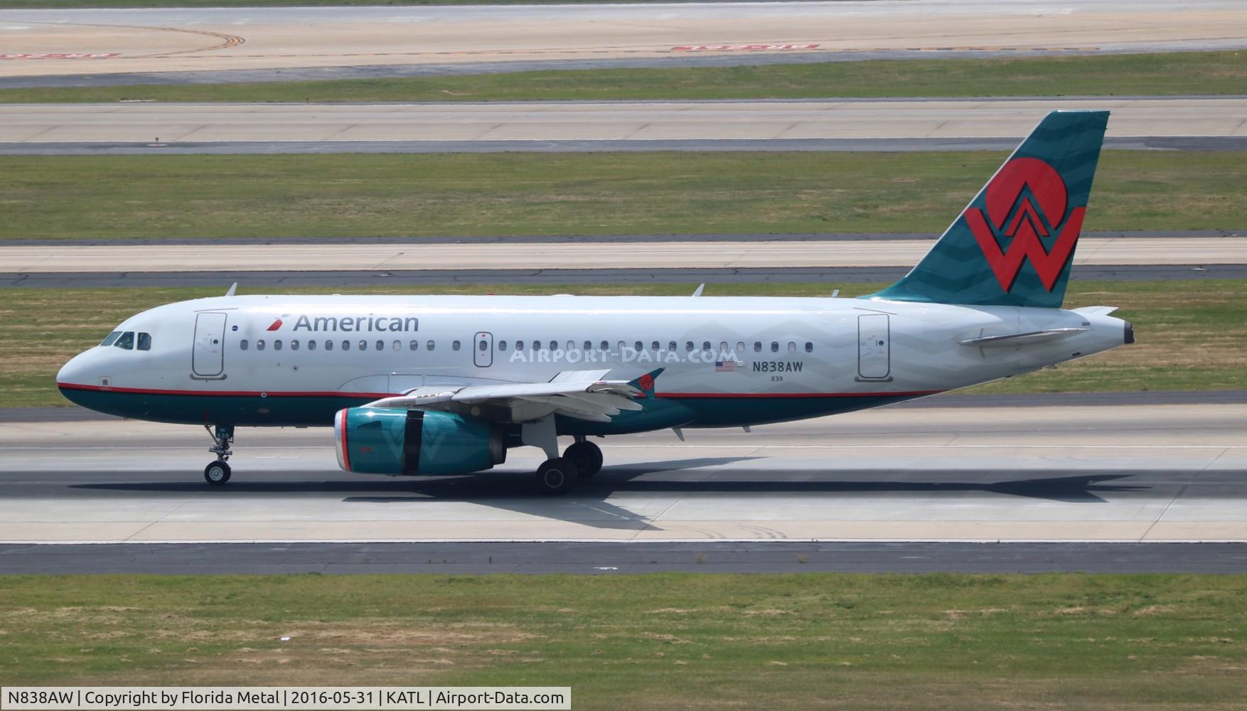 N838AW, 2005 Airbus A319-132 C/N 2615, ATL Spotting 2016