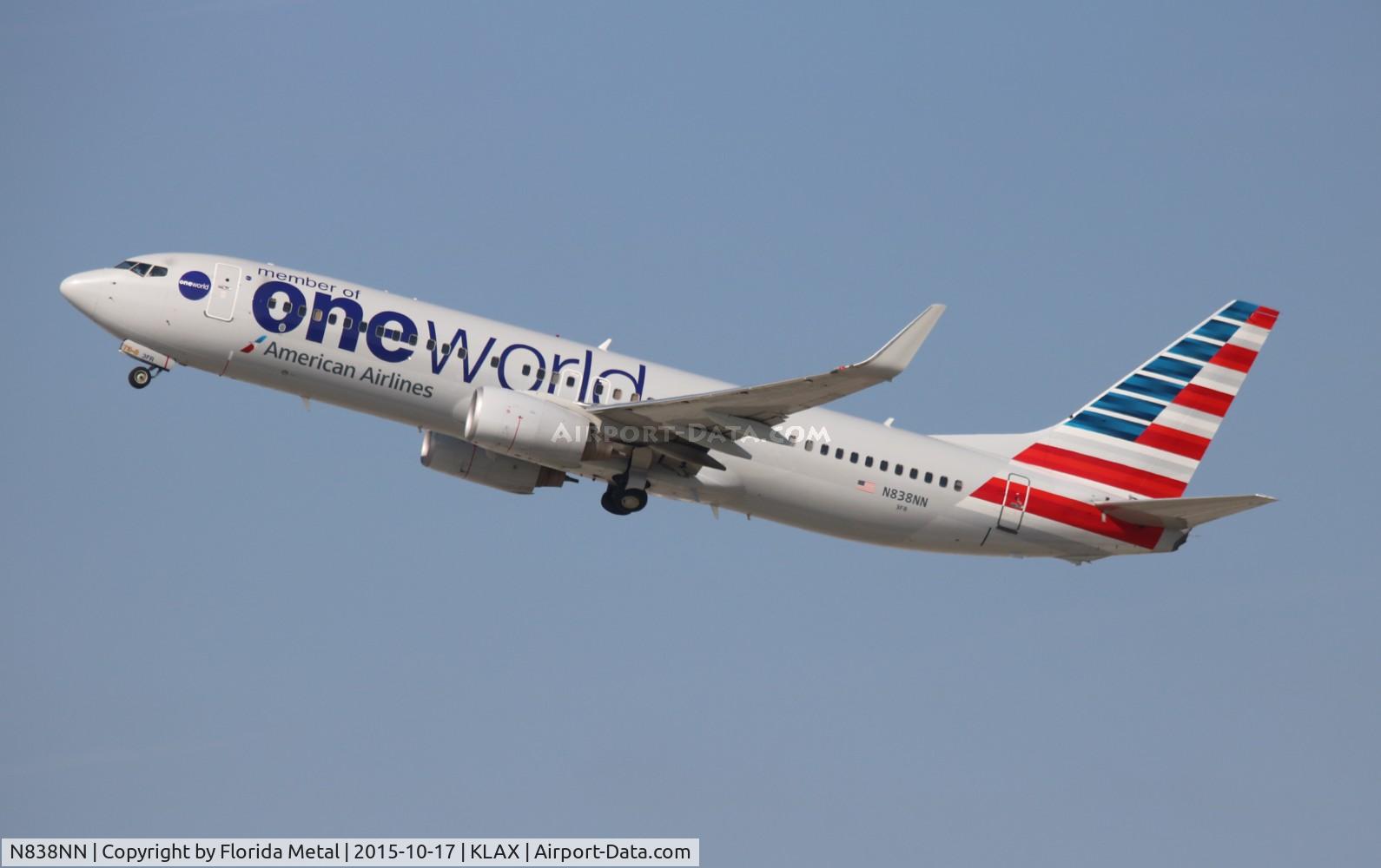 N838NN, 2010 Boeing 737-823 C/N 31097, LAX spotting 2015
