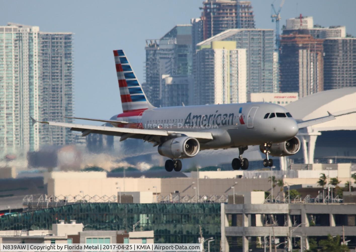 N839AW, 2006 Airbus A319-132 C/N 2669, MIA spotting 2017
