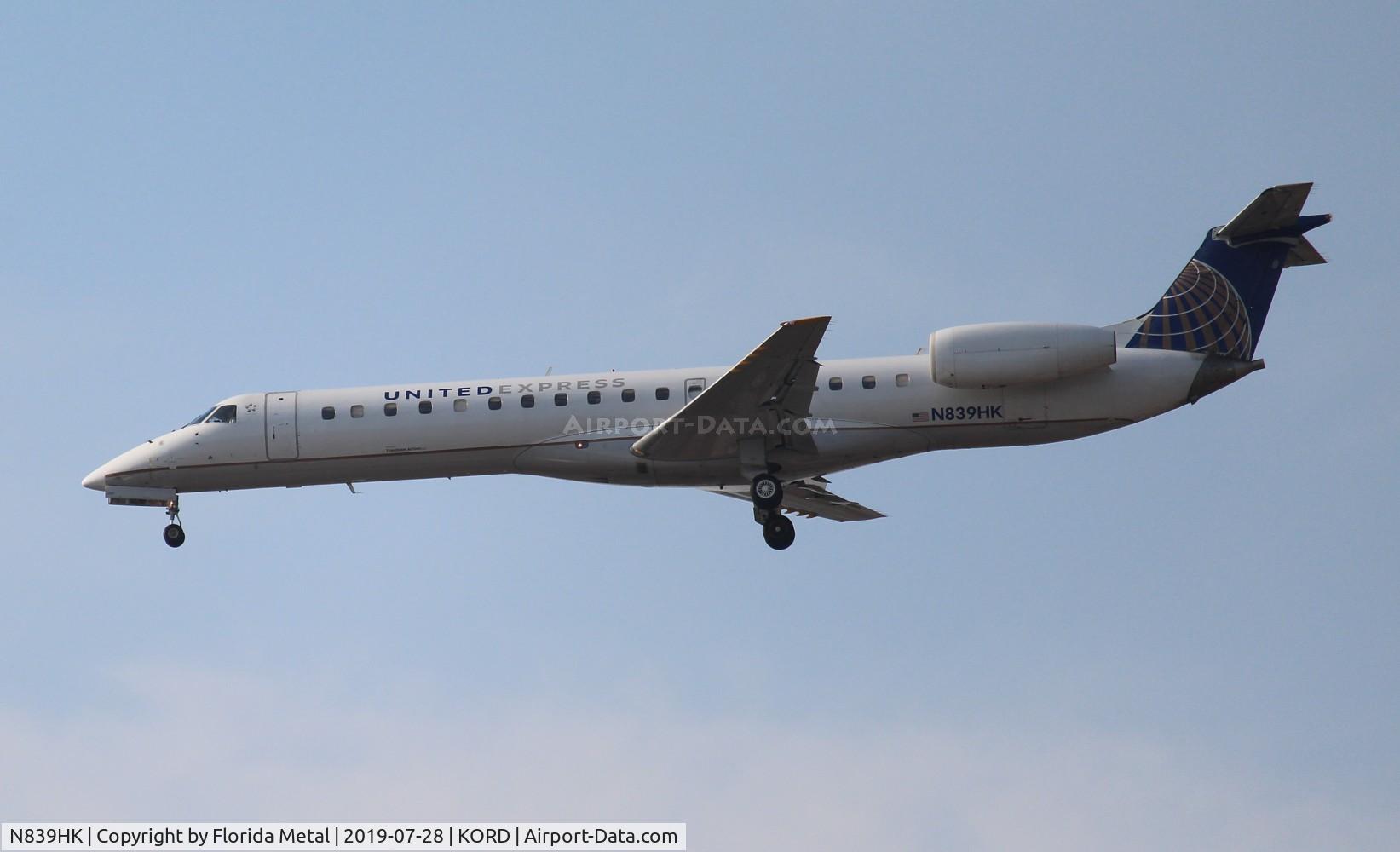 N839HK, 2004 Embraer ERJ-145LR (EMB-145LR) C/N 14500829, ORD spotting 2019
