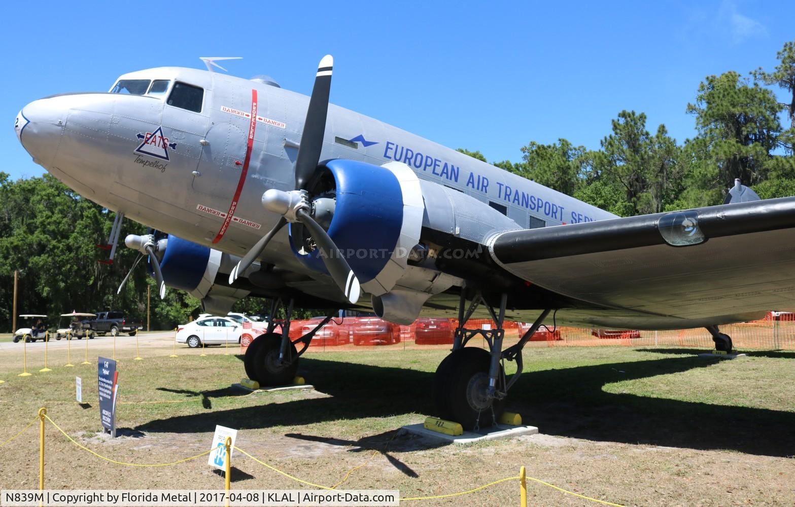 N839M, 1943 Douglas VC-47A Skytrain C/N 20166, SNF LAL 2017