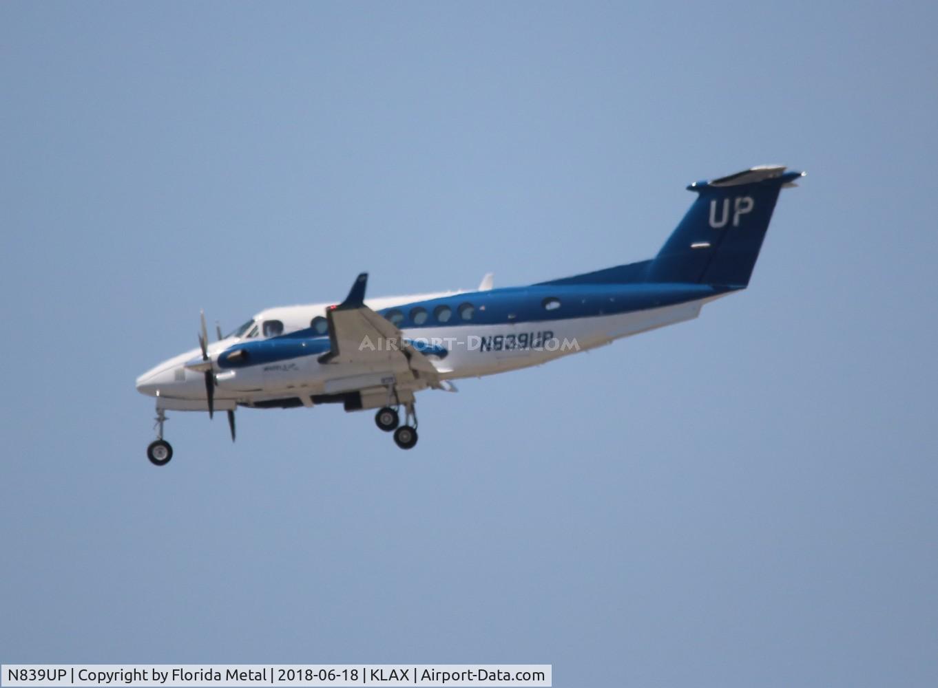 N839UP, 2015 Beechcraft B300 King Air 350i C/N FL-984, LAX spotting 2018