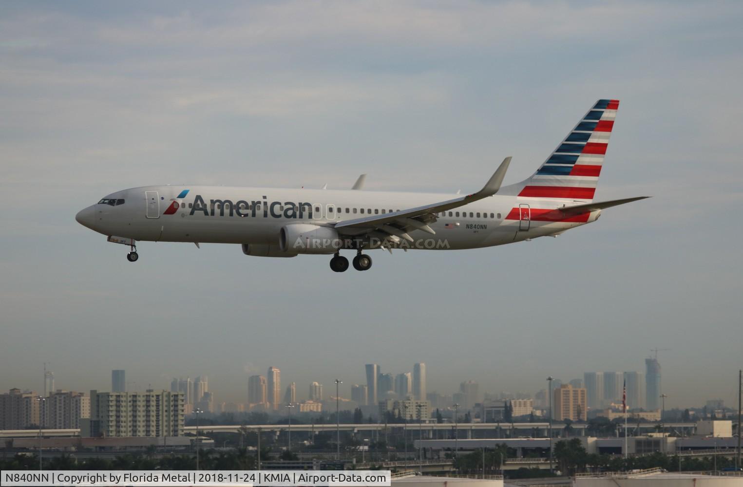 N840NN, 2010 Boeing 737-823 C/N 33518, MIA spotting 2018