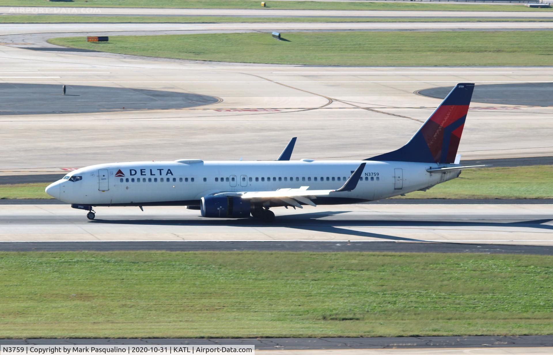 N3759, 2001 Boeing 737-832 C/N 30815, Boeing 737-832