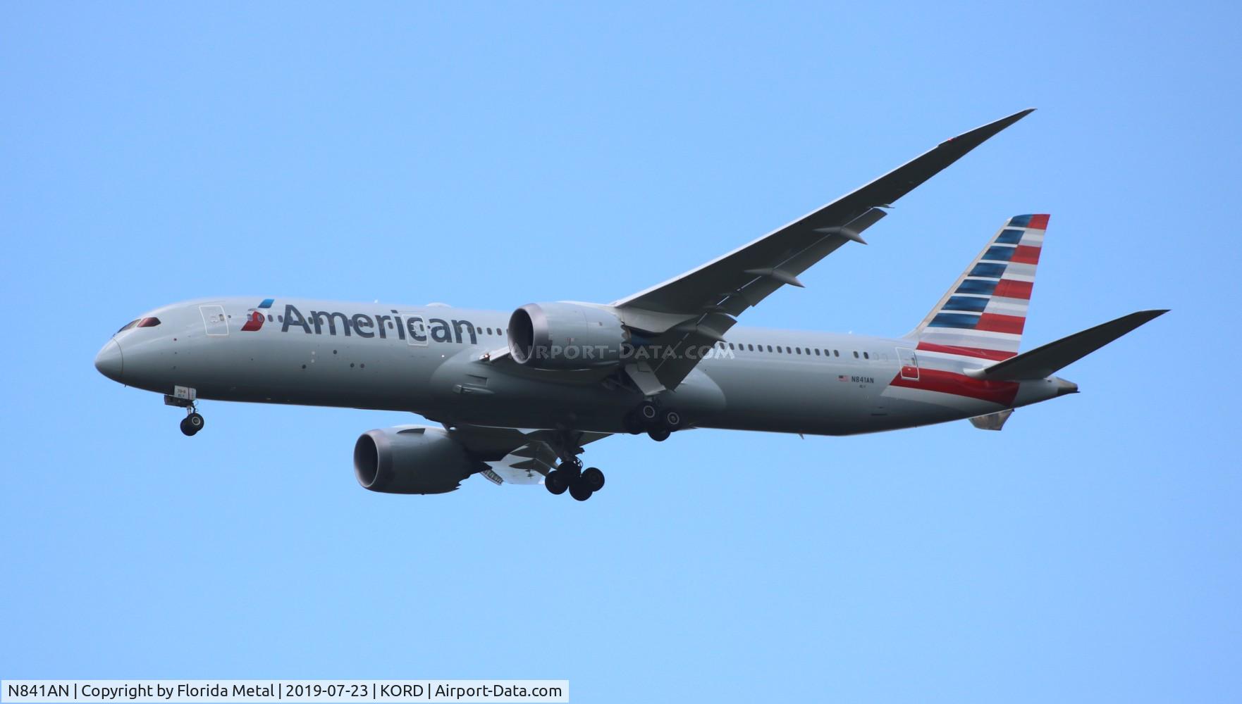 N841AN, 2019 Boeing 787-9 Dreamliner C/N 40657, ORD spotting 2019