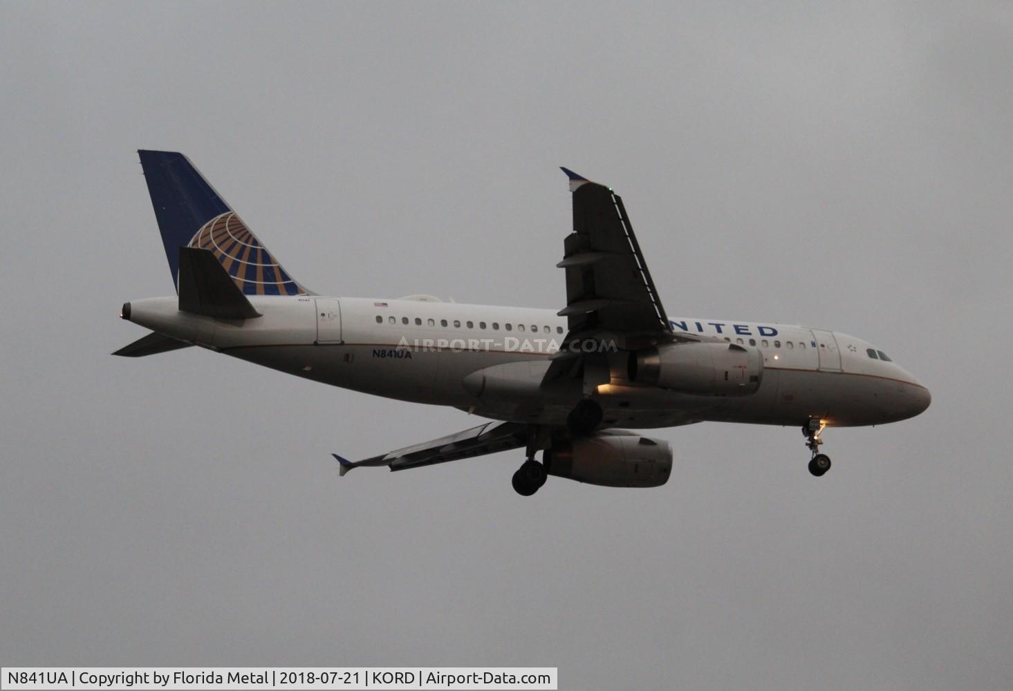 N841UA, 2001 Airbus A319-131 C/N 1545, ORD spotting 2018