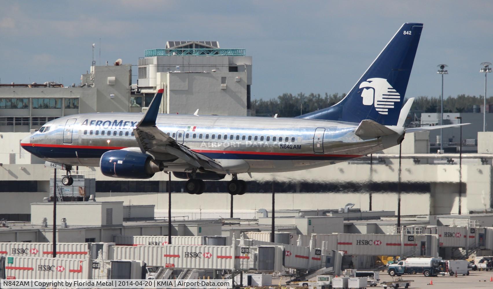N842AM, 2005 Boeing 737-752 C/N 32842, MIA spotting 2014