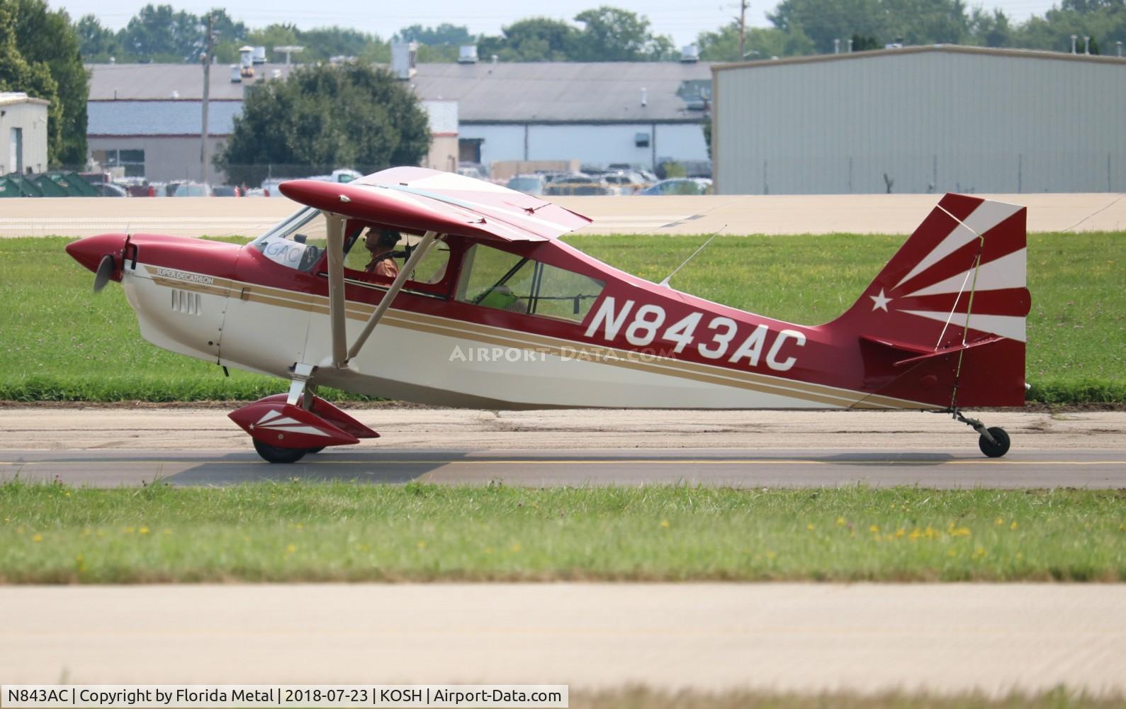 N843AC, 1999 American Champion 8KCAB Decathlon C/N 843-99, EAA OSH 2018