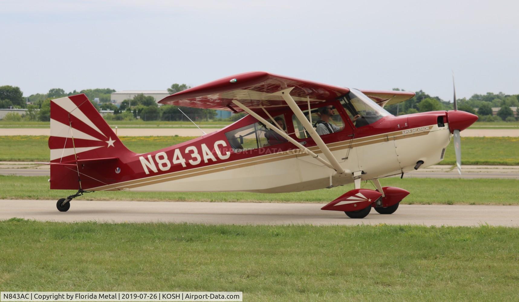 N843AC, 1999 American Champion 8KCAB Decathlon C/N 843-99, EAA OSH 2019