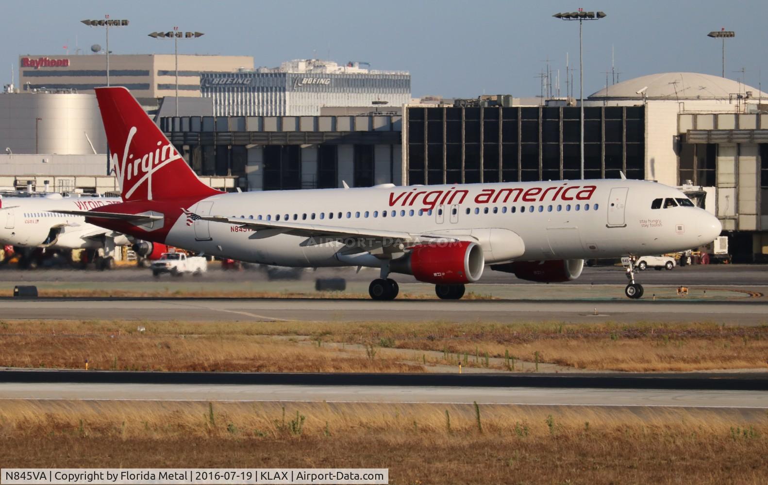 N845VA, 2011 Airbus A320-214 C/N 4867, LAX spotting 2016