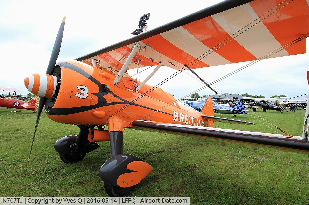 N707TJ, 1943 Boeing A75N1(PT17) C/N 75-950, Boeing A75N1(PT17), Static display, La Ferté-Alais Airfield (LFFQ) Air Show 2016