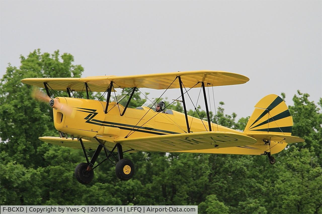 F-BCXD, 1946 Stampe and Vertongen SV-4A C/N 438, Stampe-Vertongen SV-4A, Take off, La Ferté-Alais Airfield (LFFQ) Air show 2016