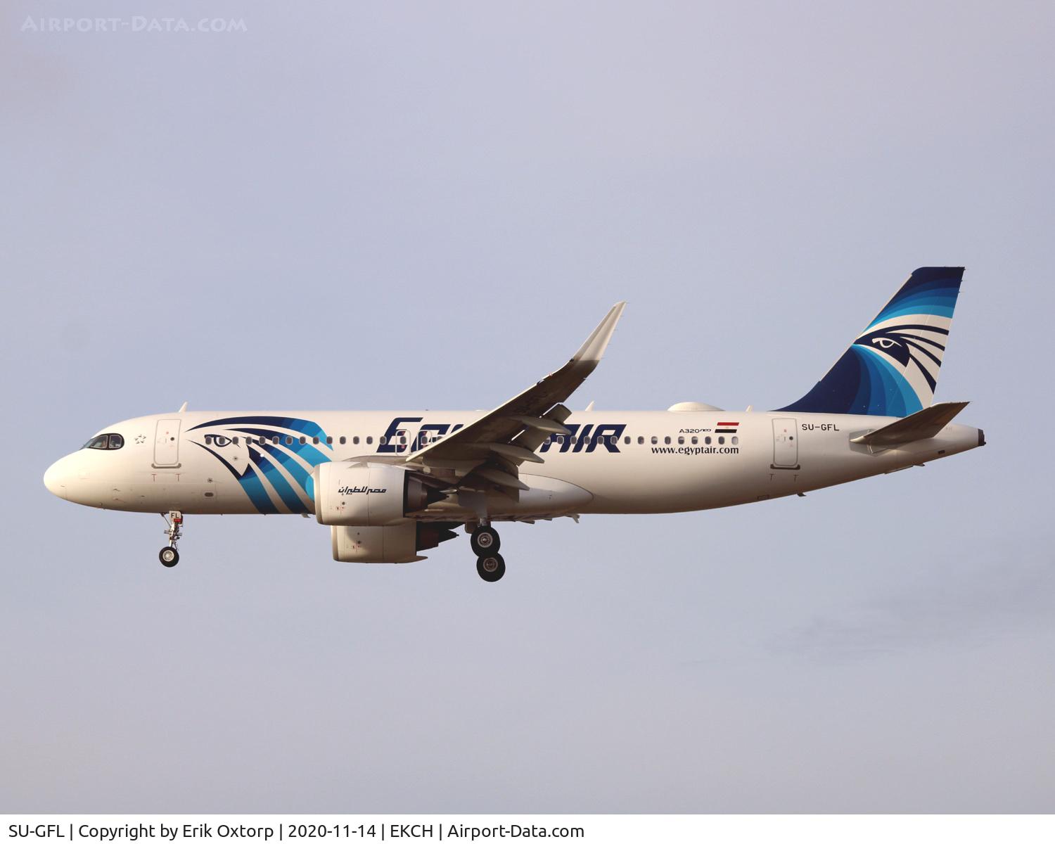 SU-GFL, 2020 Airbus A320-251N C/N 9526, SU-GFL landing rw 22L
