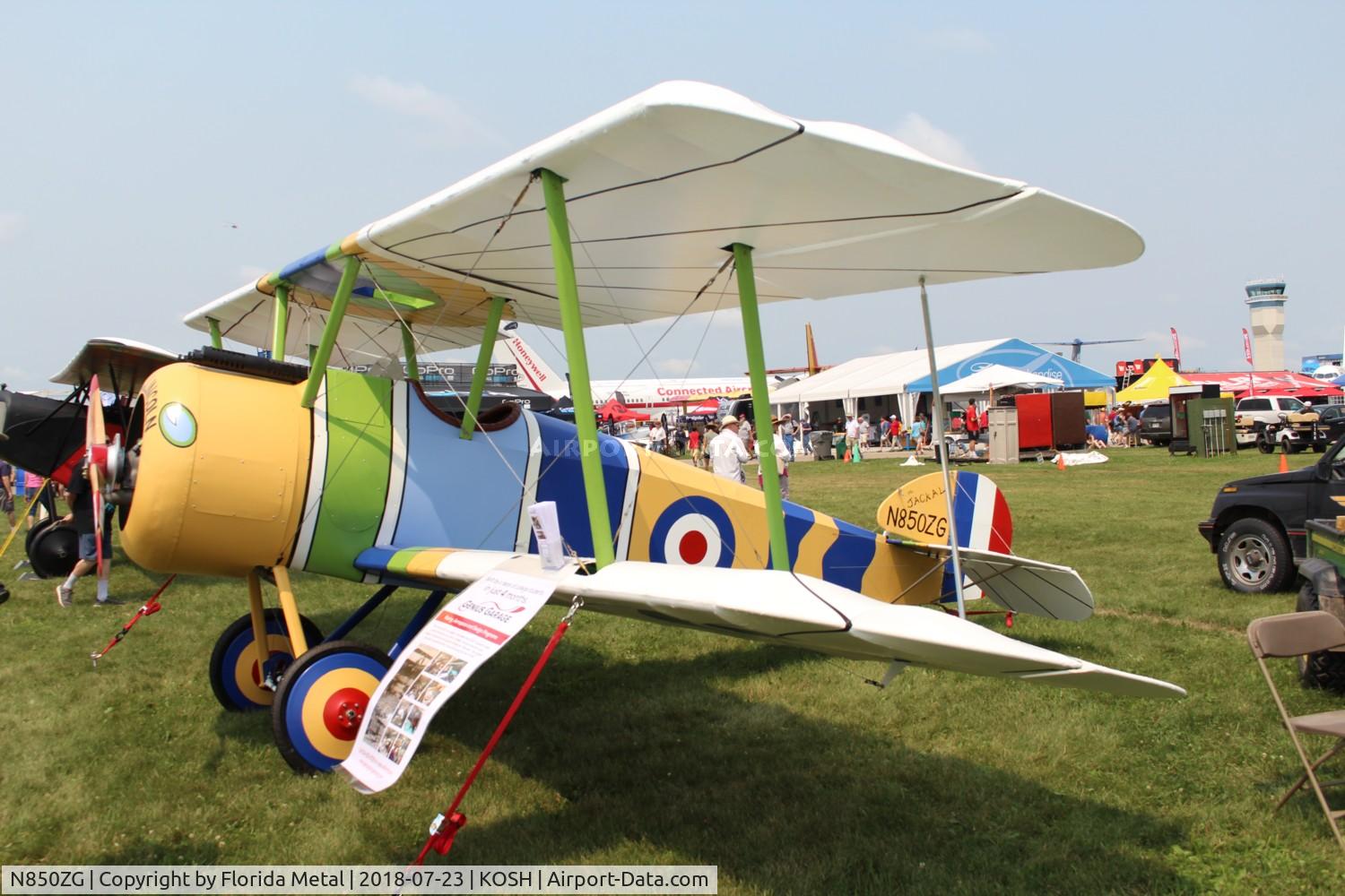 N850ZG, Genius Garage Sopwith Camel replica C/N 001, EAA OSH 2018