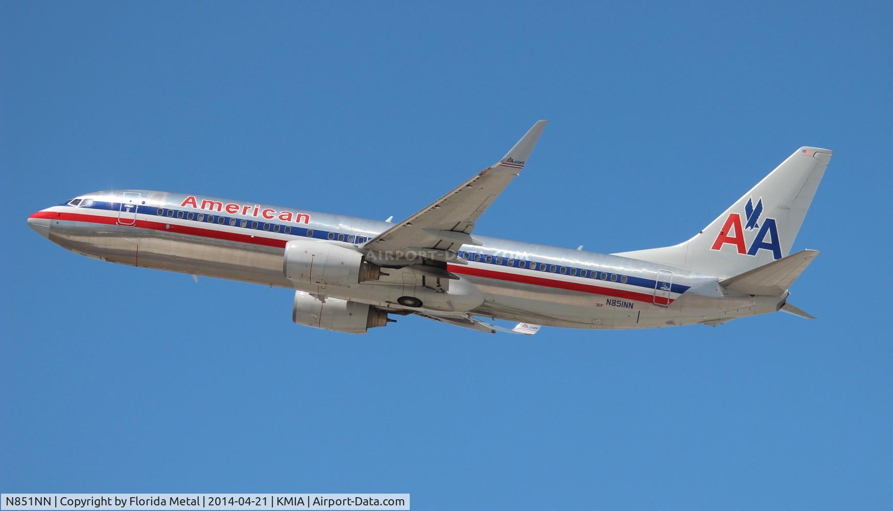 N851NN, 2010 Boeing 737-823 C/N 29556, MIA spotting 2014
