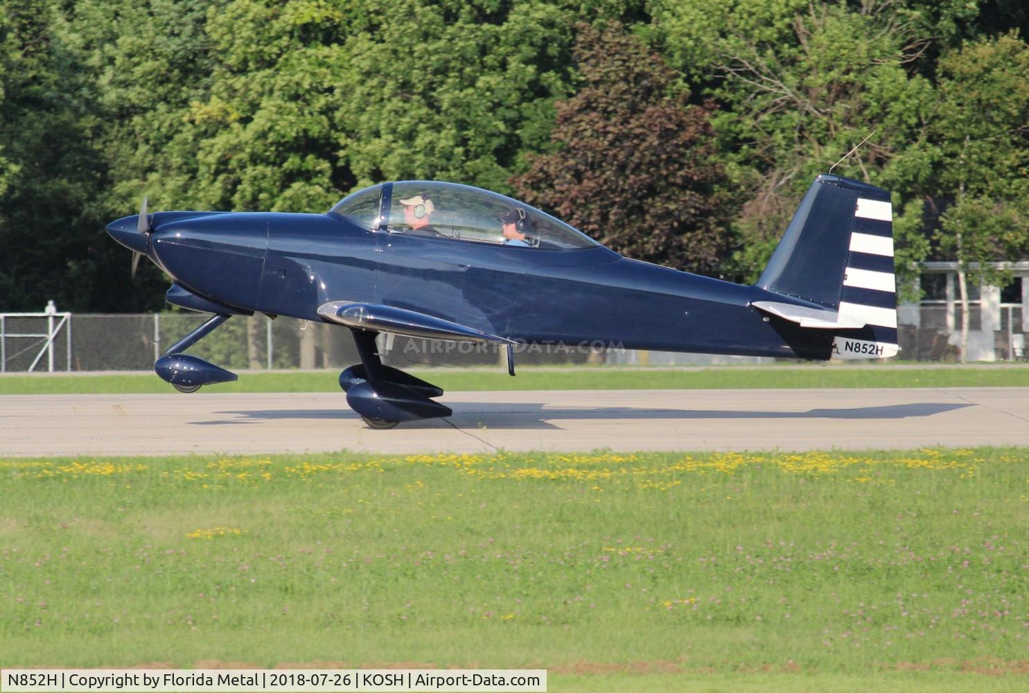 N852H, Vans RV-8A C/N 81985, EAA OSH 2018