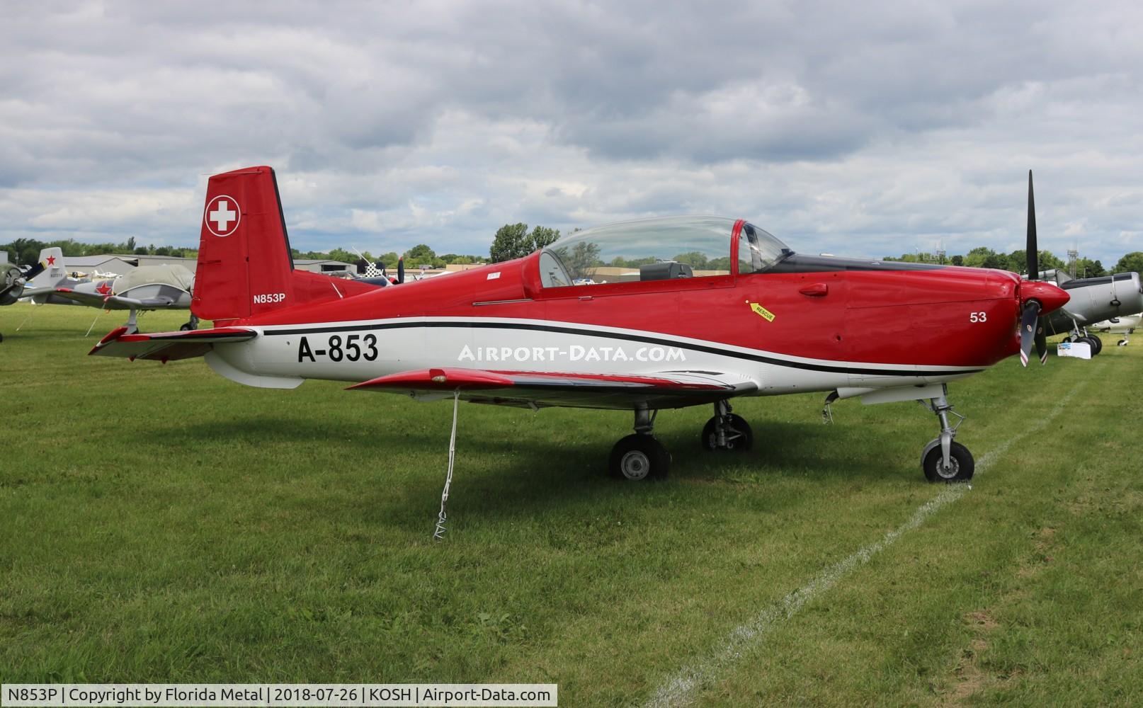 N853P, 1958 Pilatus P3-05 C/N 491-40, EAA OSH 2018