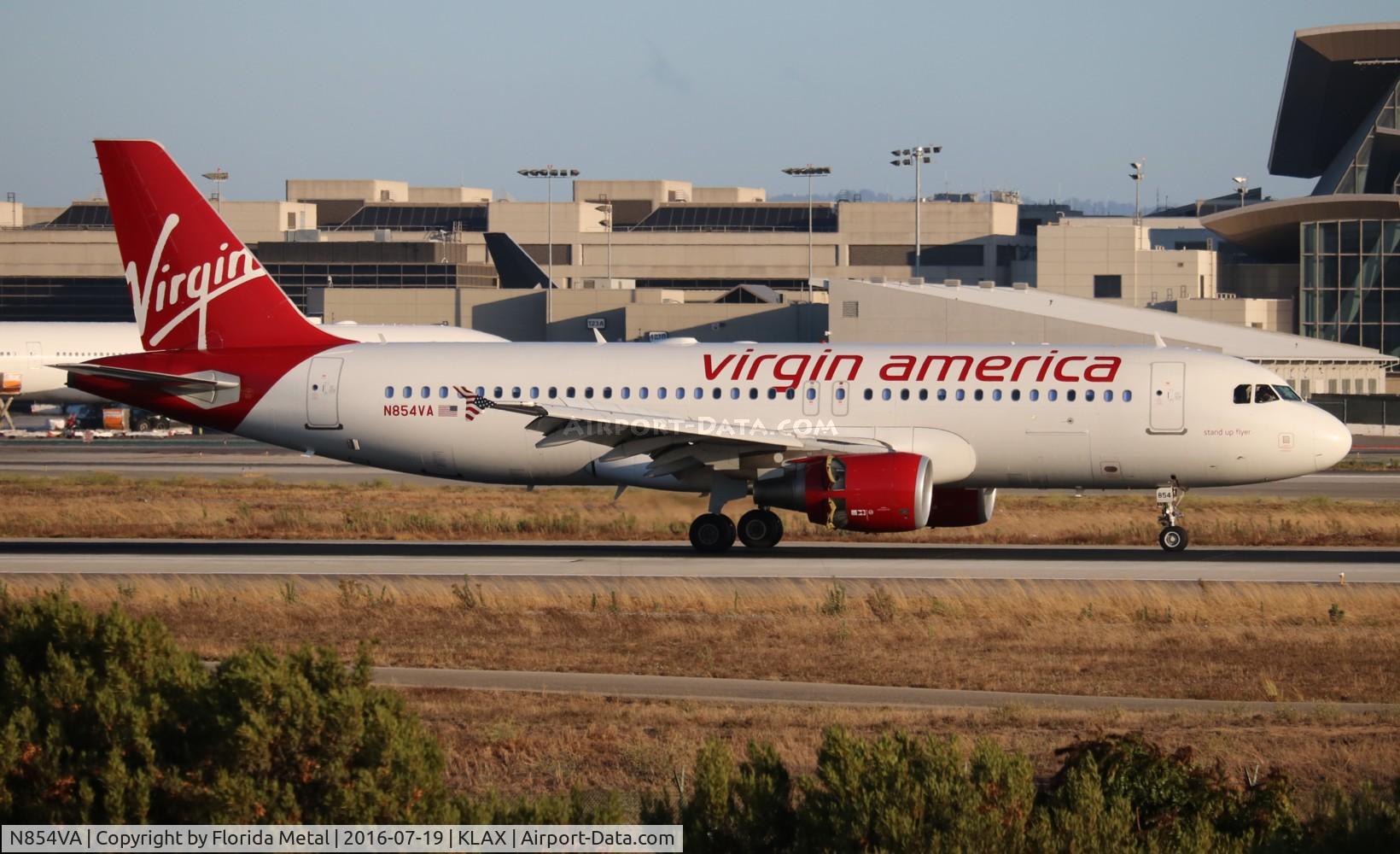 N854VA, 2012 Airbus A320-214 C/N 5058, LAX spotting 2016
