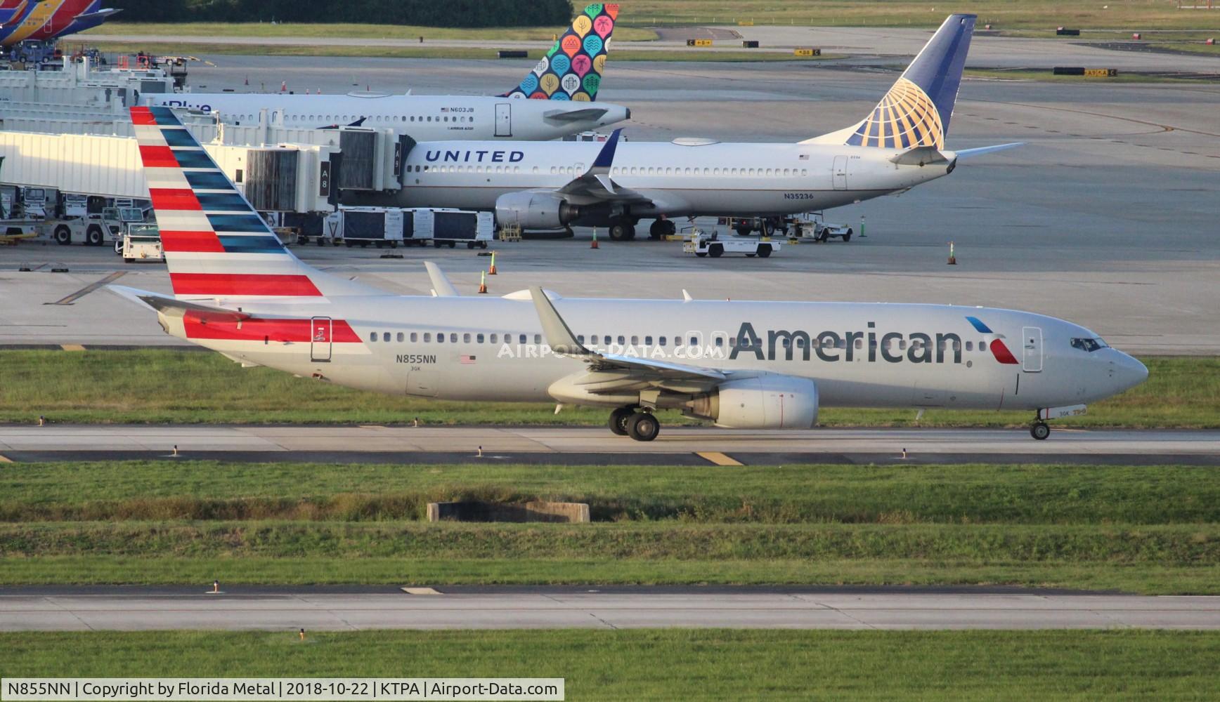 N855NN, 2010 Boeing 737-823 C/N 40582, TPA spotting 2018