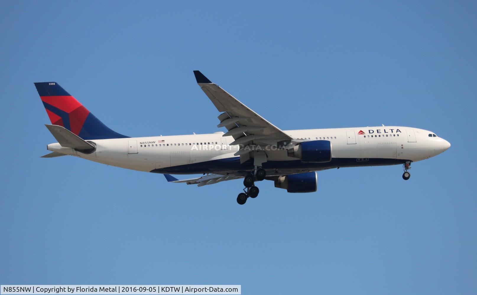 N855NW, 2004 Airbus A330-223 C/N 0621, DTW spotting 2016