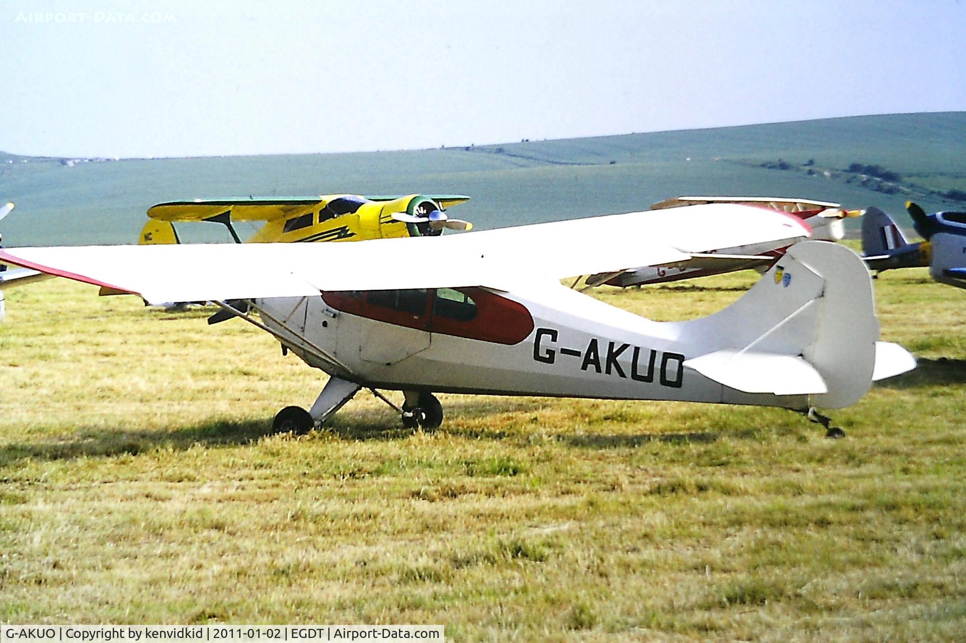 G-AKUO, 1946 Aeronca 11AC Chief C/N 11AC-1376, At Wroughton, year unknown.