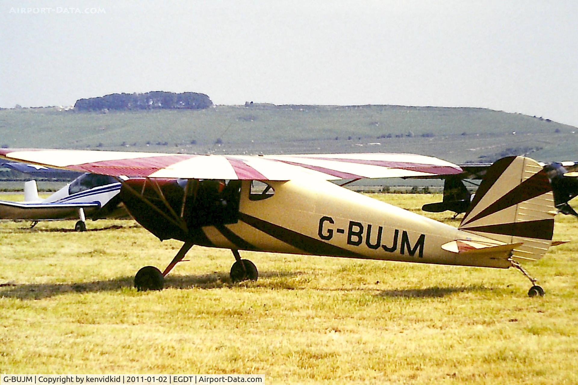 G-BUJM, 1946 Cessna 120 C/N 11784, At Wroughton, year unknown.