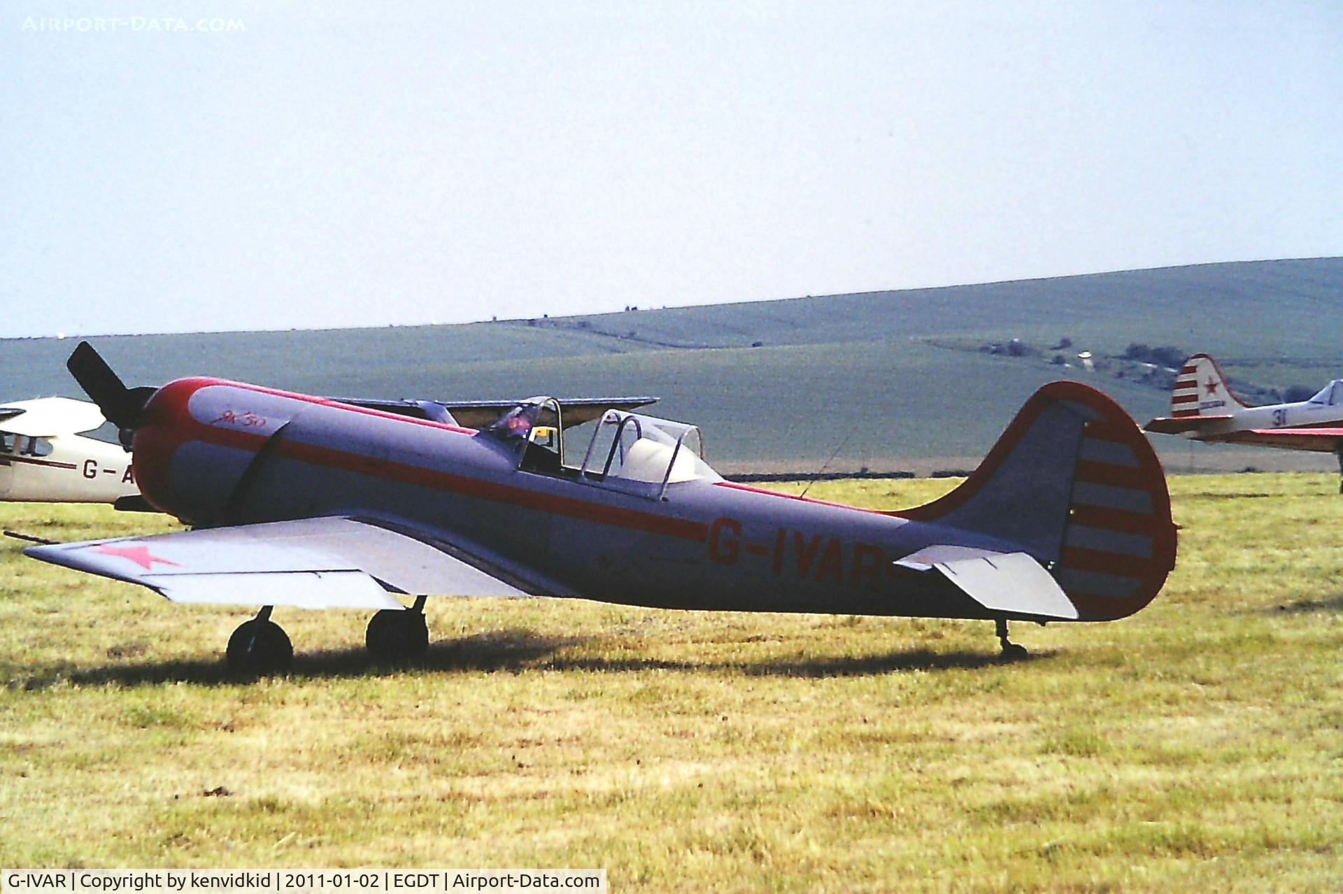 G-IVAR, 1979 Yakovlev Yak-50 C/N 791504, At Wroughton, year unknown.