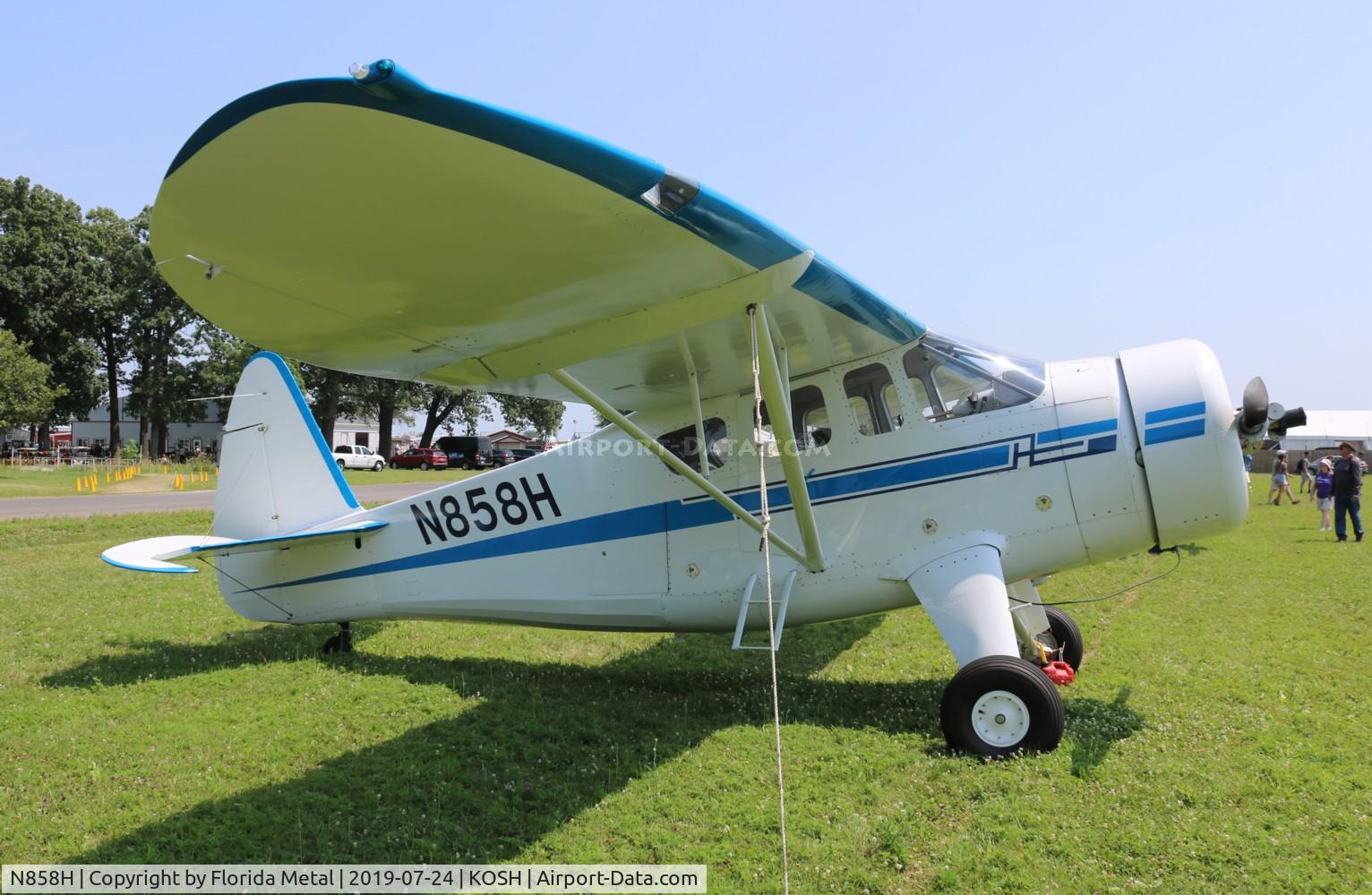 N858H, 1943 Howard Aircraft DGA-15P C/N 858, EAA OSH 2019